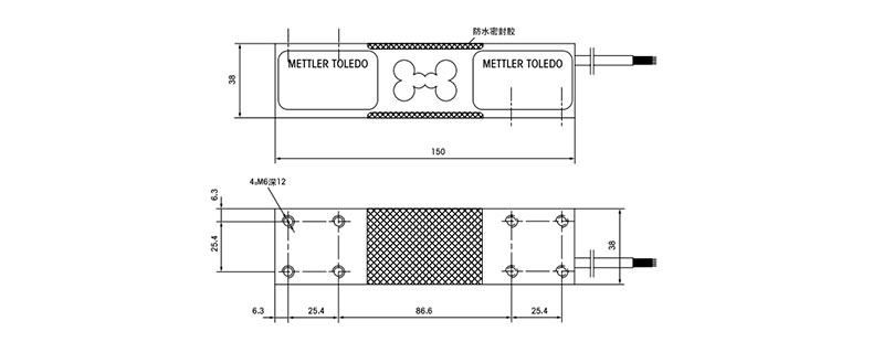 梅特勒托利多MT1241鋁合金傳感器 梁式傳感器 包裝秤傳感器