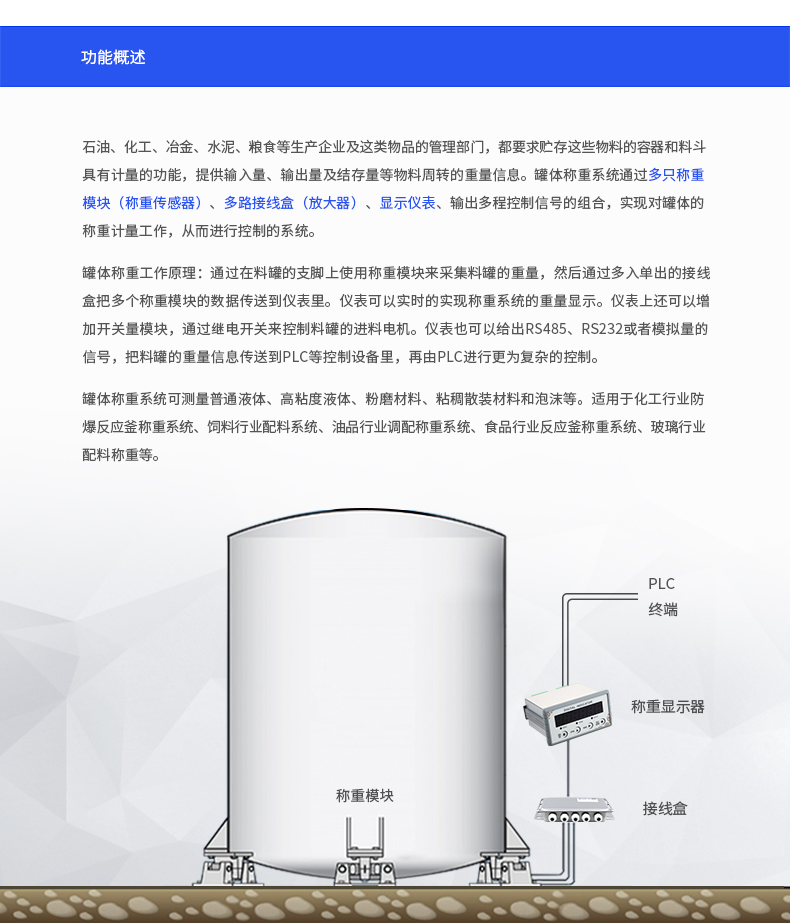 儲罐稱重模塊